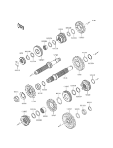 KLX250 トランスミッション