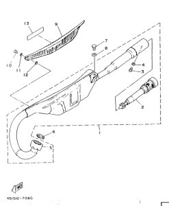 TY80 Выхлопная система