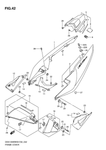GSX1300BK (ABS) Обтекатель задний