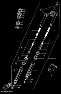 YH50 Передняя вилка