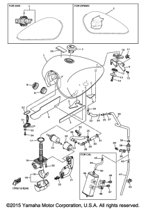 XVS950C Топливный бак