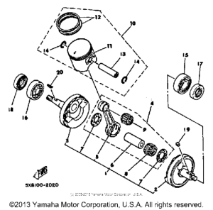 IT175K Коленвал,поршни