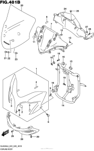 DL650 (ABS) Cowling Body (Dl650Al6 E33)