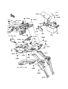 KLE650 Заднее крыло