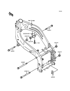 ZX400 Рама ,крепежные детали