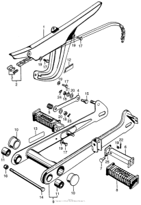 CT90 Swingarm + drive chain