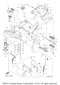 FJR1300AE Топливный бак