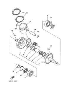 TY175 ｸﾗﾝｸｼﾔﾌﾄ. ﾋﾟｽﾄﾝ