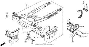 XR250R Swingarm 84-85