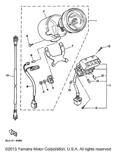XV250 Приборы