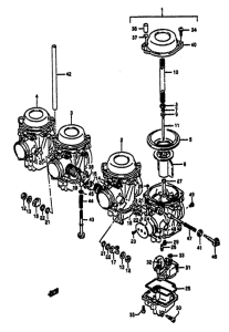 GSX-R1100 Carburetor assy