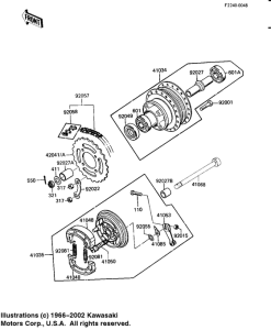 KD80 Rear hub / brake / chain