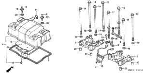 CMX450 Cylinder head cover /  camshaft holder