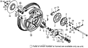 CB750 Rear wheel + disc