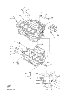 FZS1000 Картер двигателя