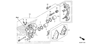 NC700J (DCT) Front Brake Caliper (1)