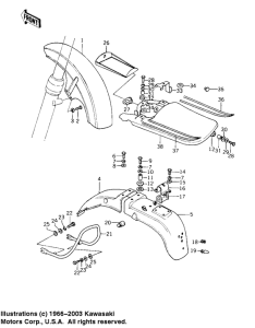 KZ1000 Fenders / seat cover