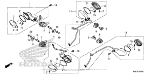 CBR650F Задний фонарь