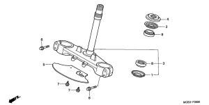 XL650V Траверса нижняя