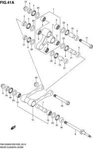 RM-Z450 Втулки заднего рычага