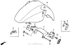 ST1100 St1100 front fender 95-98