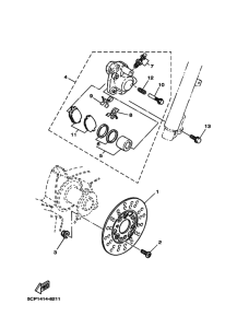 YA100W ﾌﾛﾝﾄﾌﾞﾚｰｷｷﾔﾘﾊﾟ