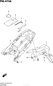 SV650 Задний бампер