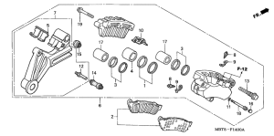 XL1000V Задний суппорт