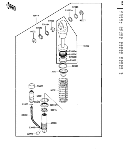  Абсорбер удавный в сборе задний