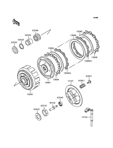 KLE250 Сцепление