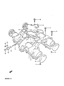 GS650 Крышка головки цилиндров