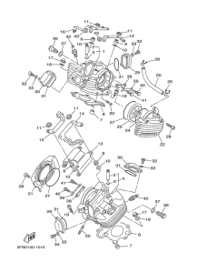 XVS650 Головка цилиндров