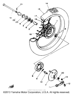 PW80F Переднее колесо