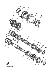 XJ900S Трансмиссия