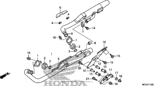 VT750C2B Глушитель