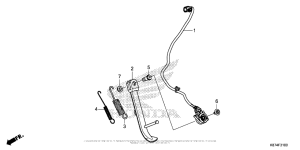 CMX300 Подножка