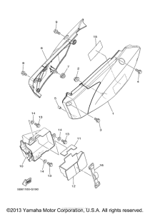 TTR110E Боковые обтекатели