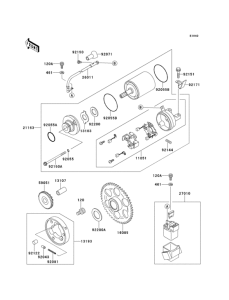 ZX600 Стартер