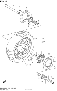 DL1000 (ABS) Переднее колесо