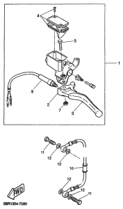 YQ50 Задний торм цилиндр