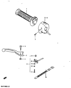 GSX1100 Right handle switch