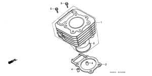 ATC250ES Цилиндр