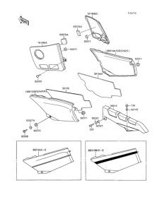 ZX500 Side covers / chain cover(1 / 2)