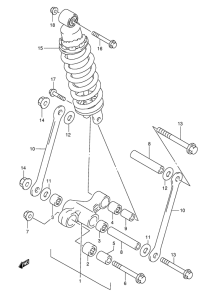 GSF1200S Втулки заднего рычага