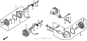 XL200R Задний фонарь