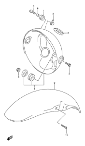 GSF400 Переднее крыло