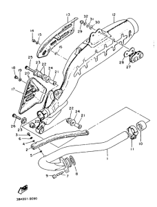 XT500 Выхлопная система