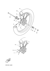 DT50RSM Переднее колесо