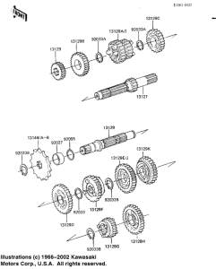 KDX80 Трансмиссия