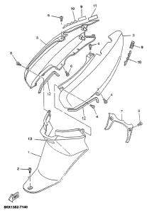 YN100 Боковые обтекатели